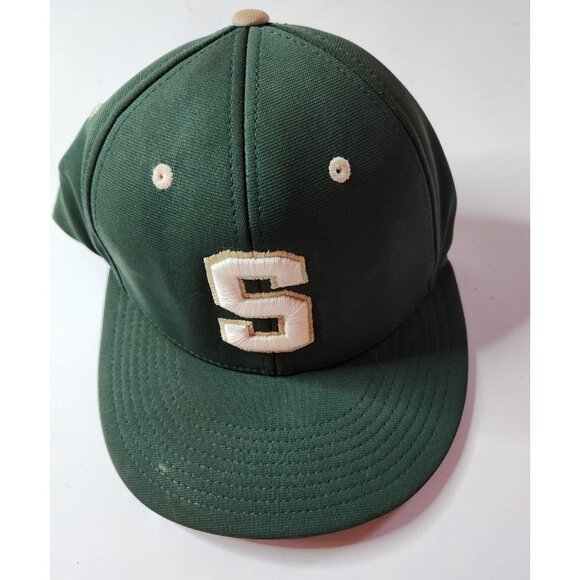 Richardson Spartans Green Baseball Cap With Embroidered S Adjustable Strap SM-MD - Picture 2 of 6